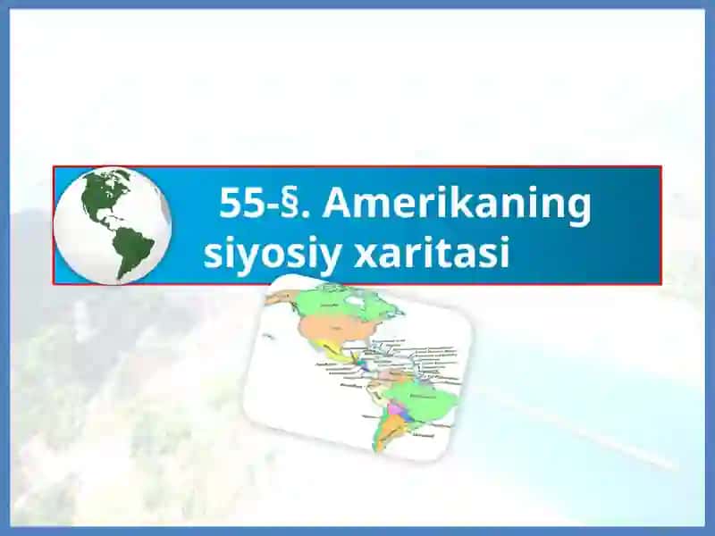 Amerikaning siyosiy xaritasi 2