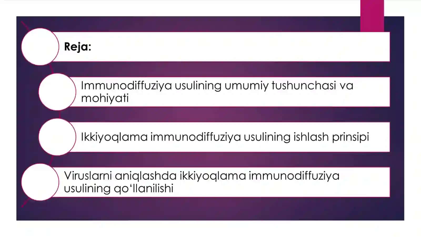 Viruslarni ikkiyoqlama immunodiffuziya usullari 2