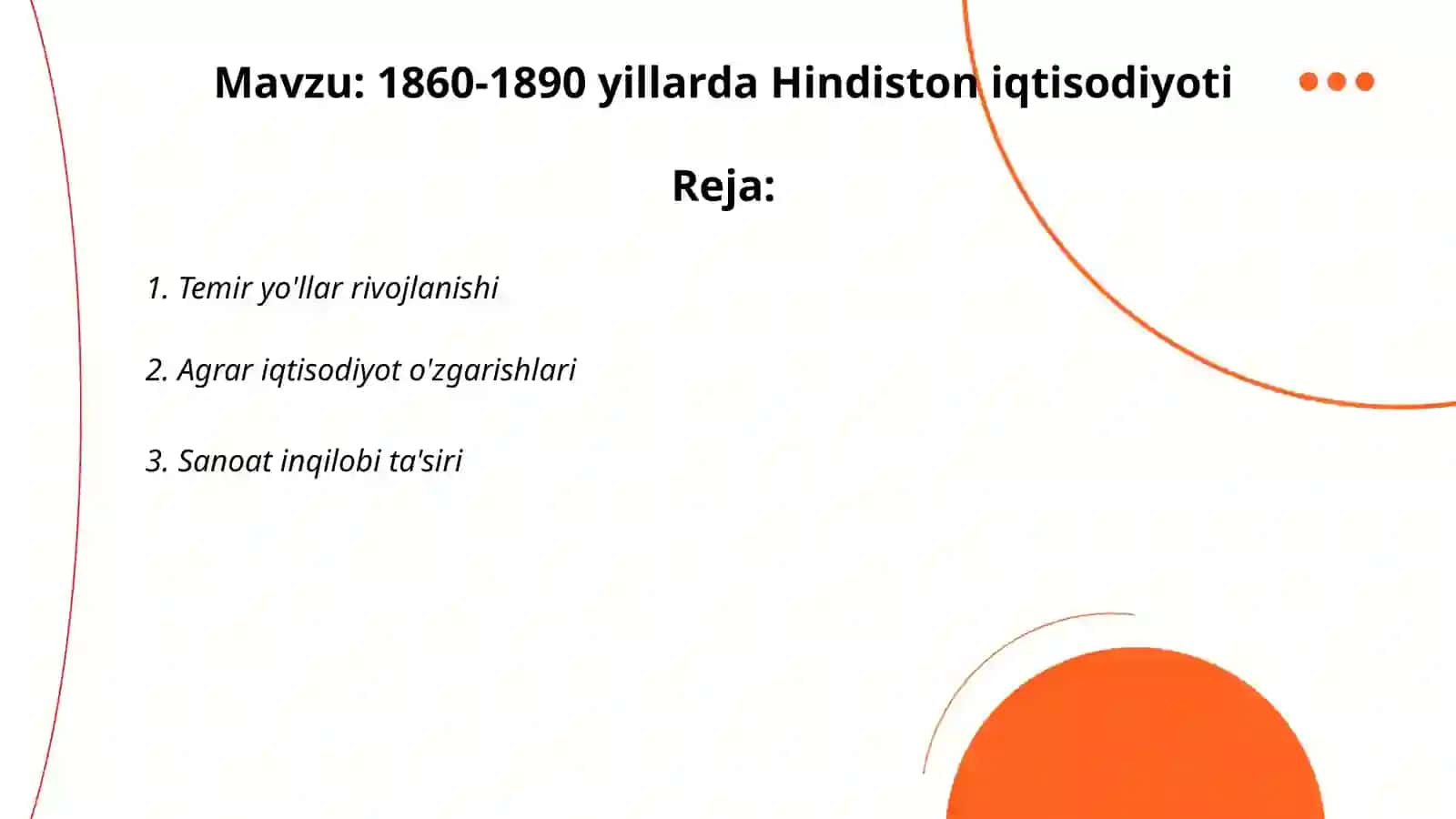 1860 1890 yillarda Hindiston Iqtisodiyati 2
