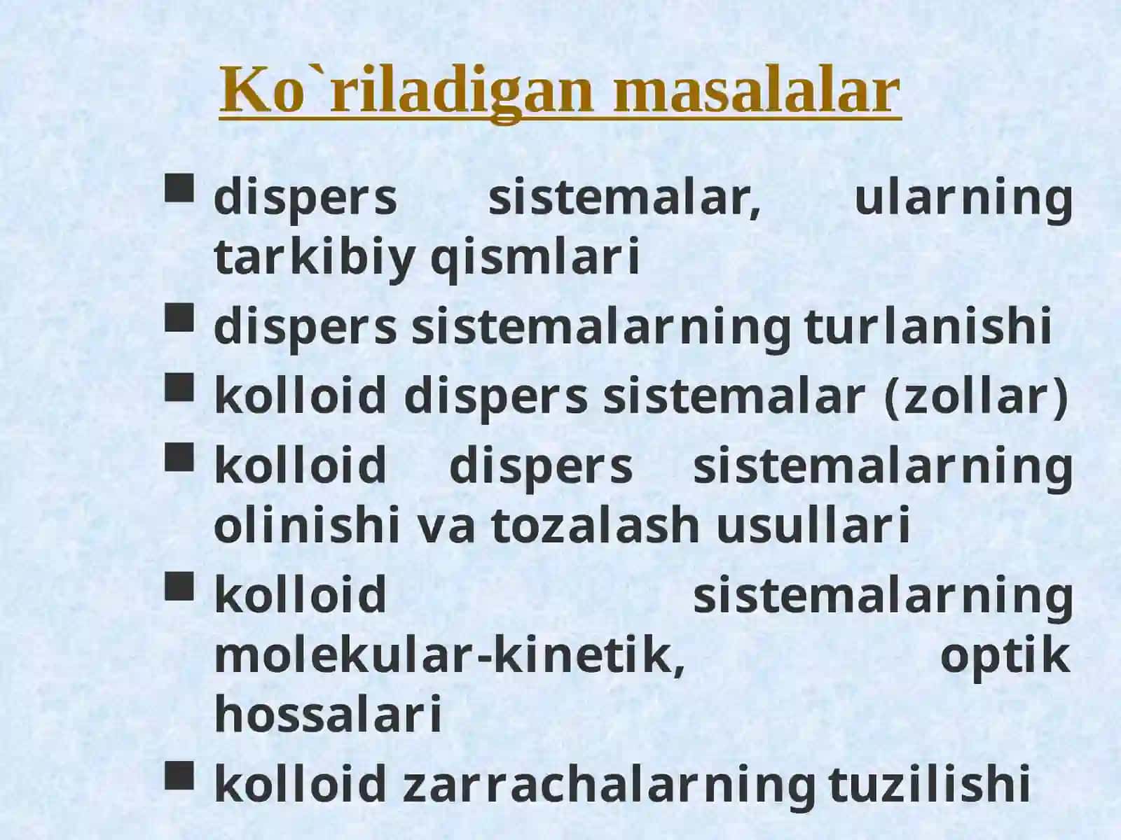 Kolloid sistemalar 2