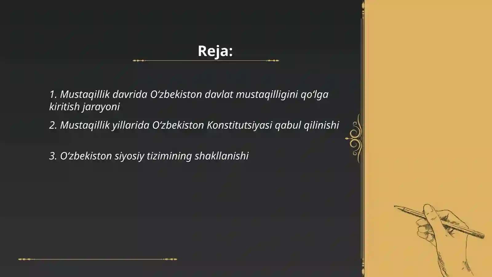 Mustaqillik yillarida davlat boshqaruvi 2