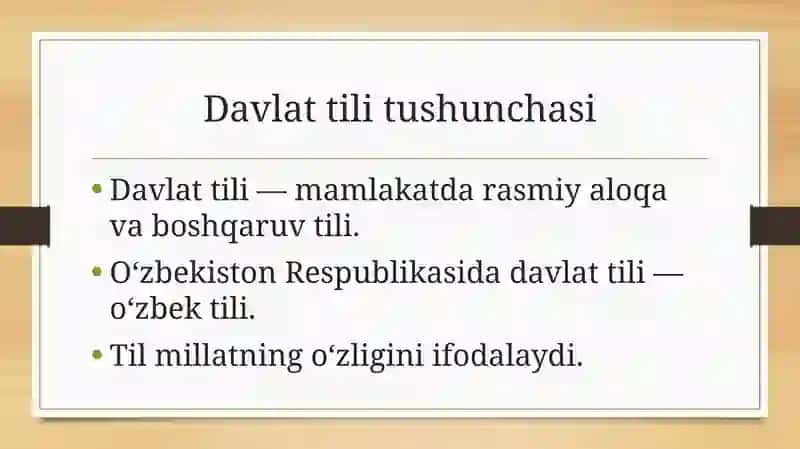 Davlat tili haqidagi qonunning hayotiy ahamiyati 2
