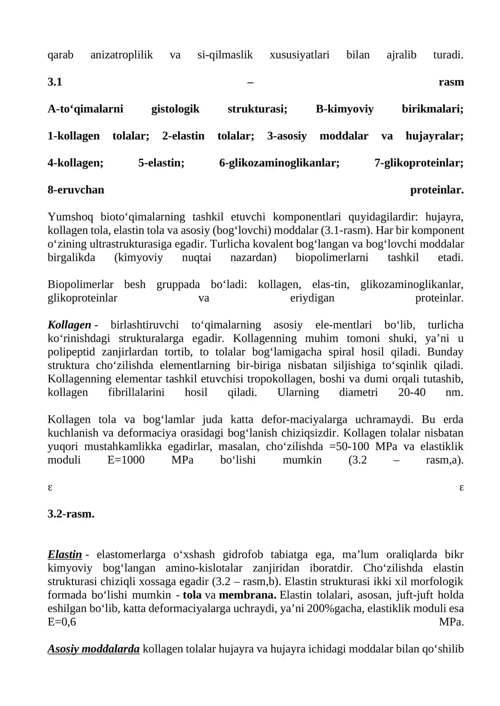 Yumshoq muskul to’qimasining mexanik xossalari 2
