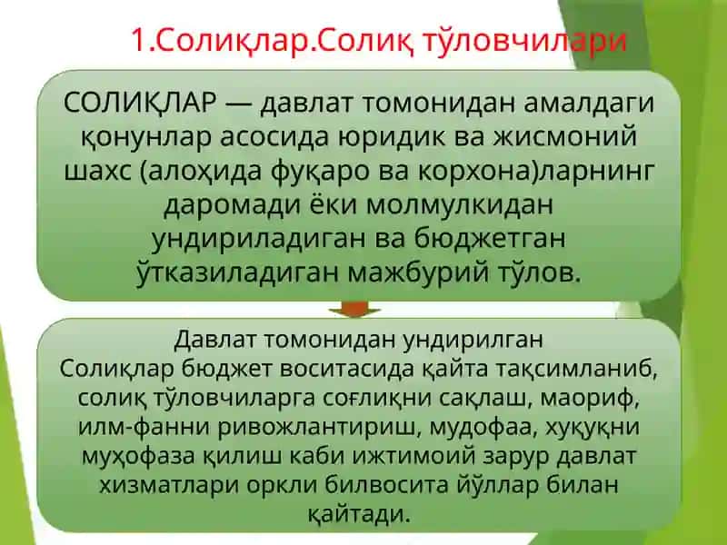Тадбиркорлик субъектларини солиққатортиш 2