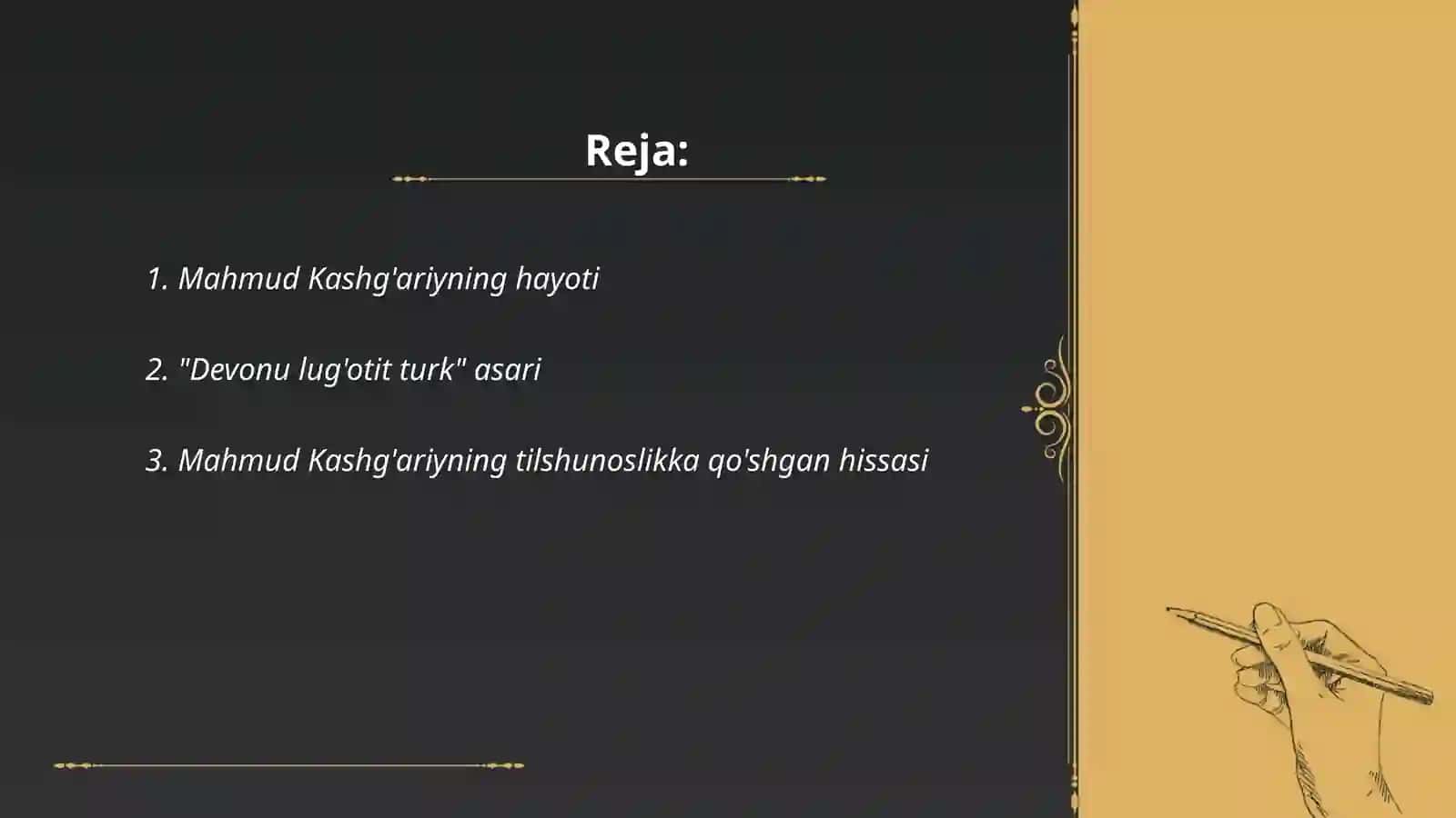 Mahmud Kashg'ari va tilshunoslik 2