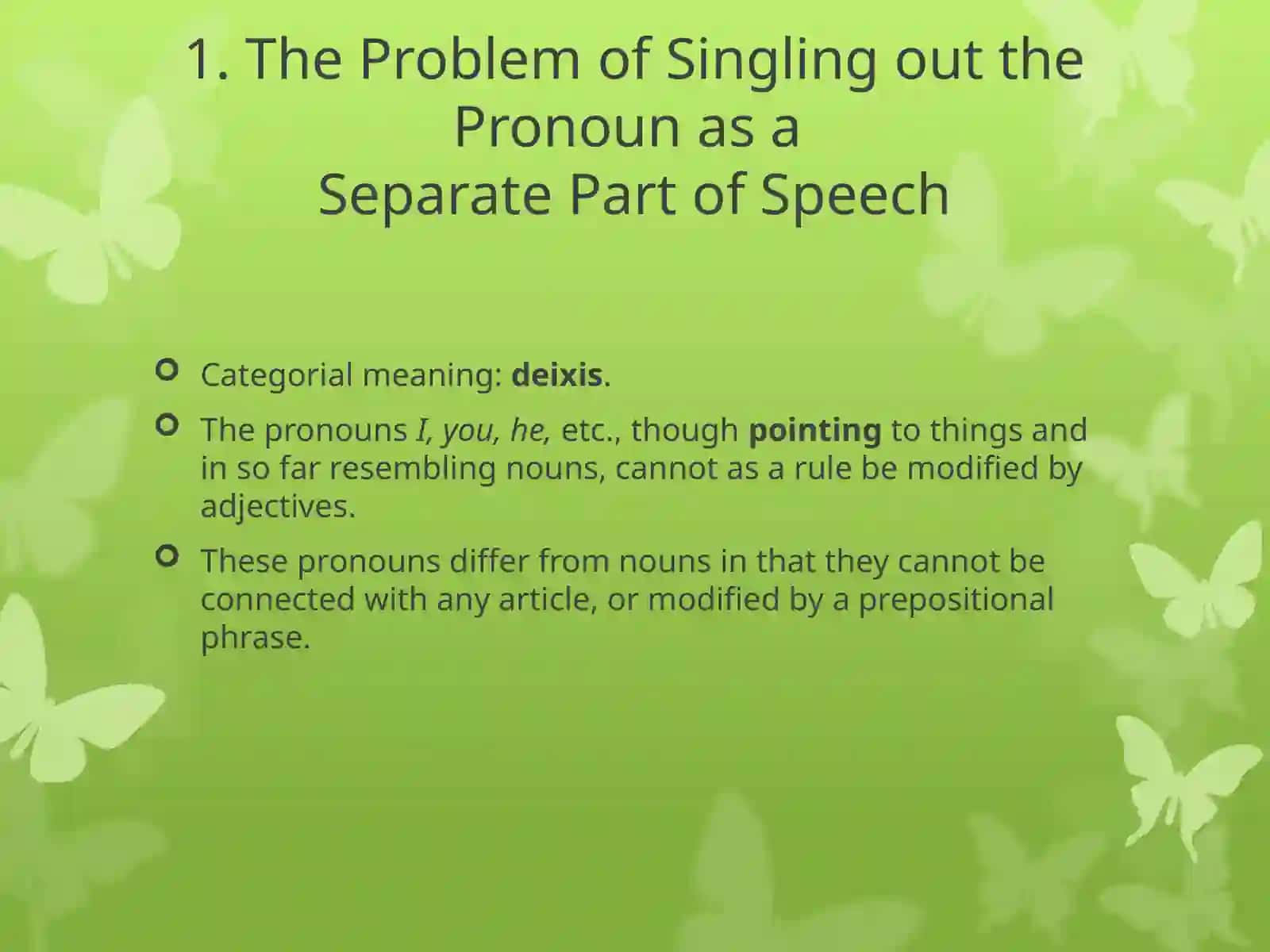 Lecture 12the Pronoun 2
