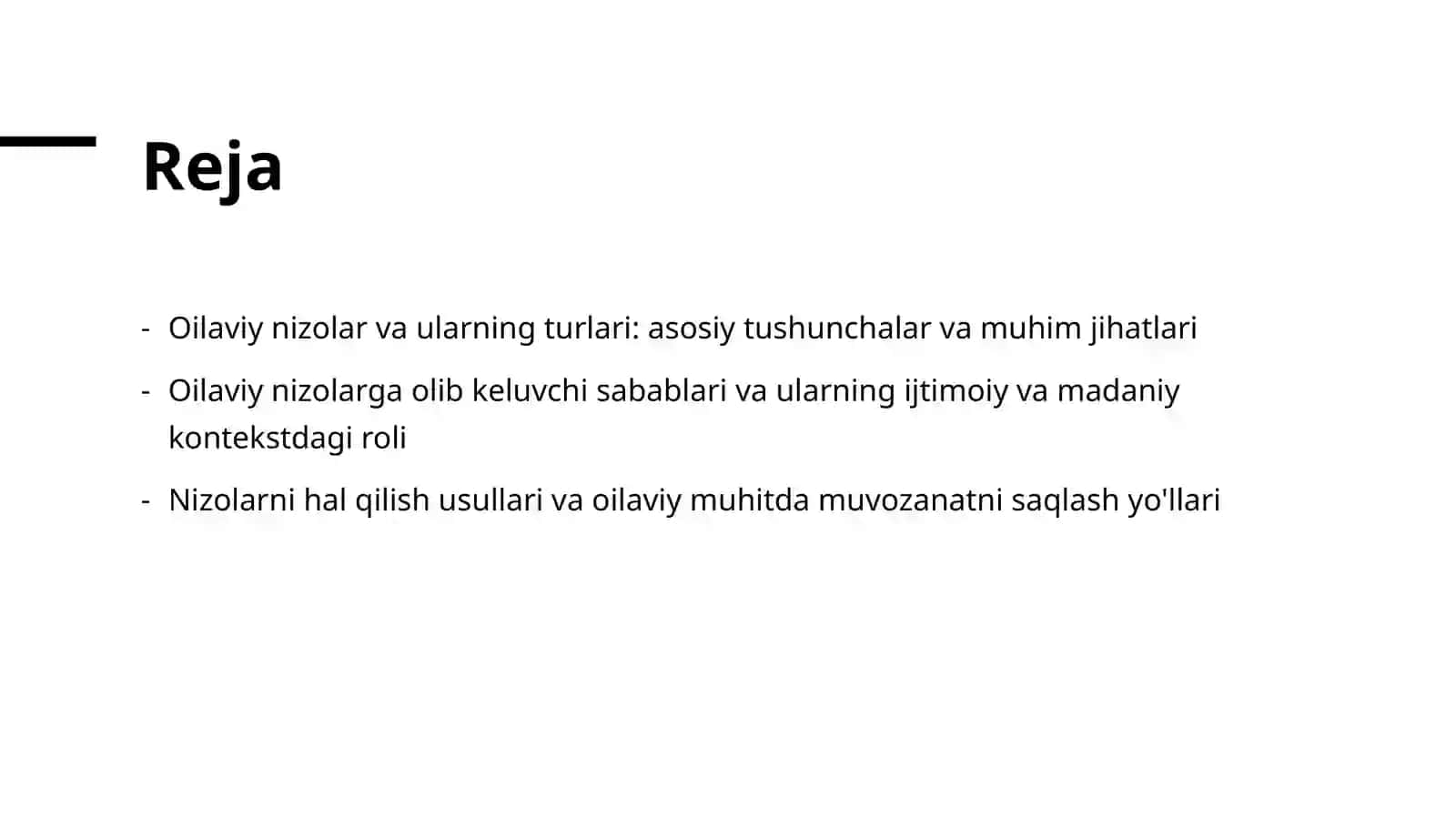 Oilaviy nizolar va ularning turlari 2
