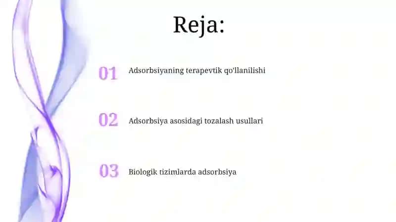 Adsorbsiya asosidagi tozalash usullari 2
