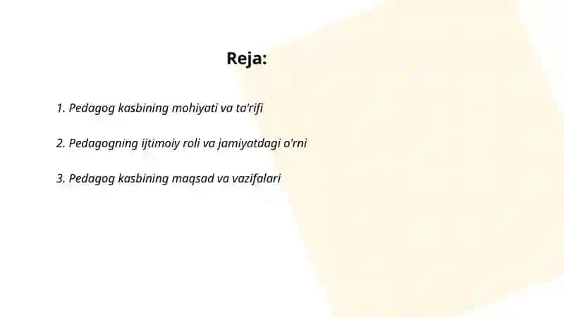Pedagog kasbining mohiyati 2