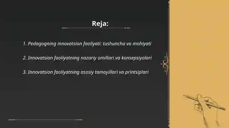 Pedagogning innovatsion faoliyati 2