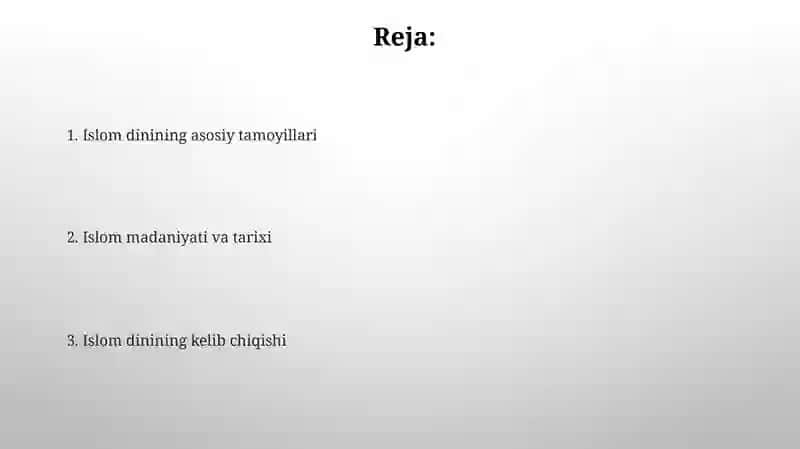 Islom dini tarixi va maʼnosi 2