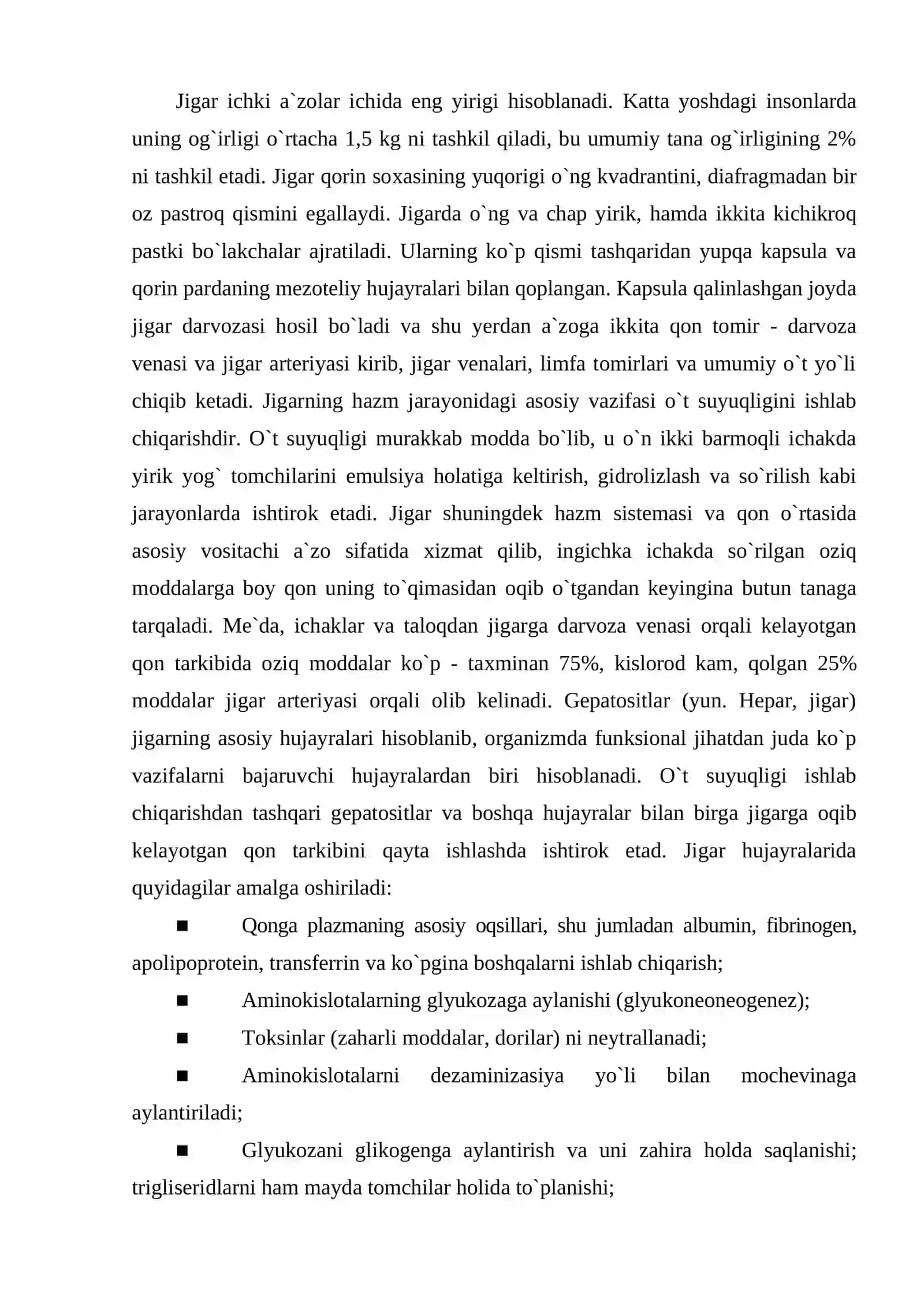 Jigar tuzilishi 2