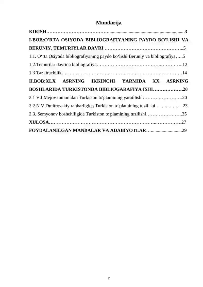 O'rta Osiyoda bibliografiya 2