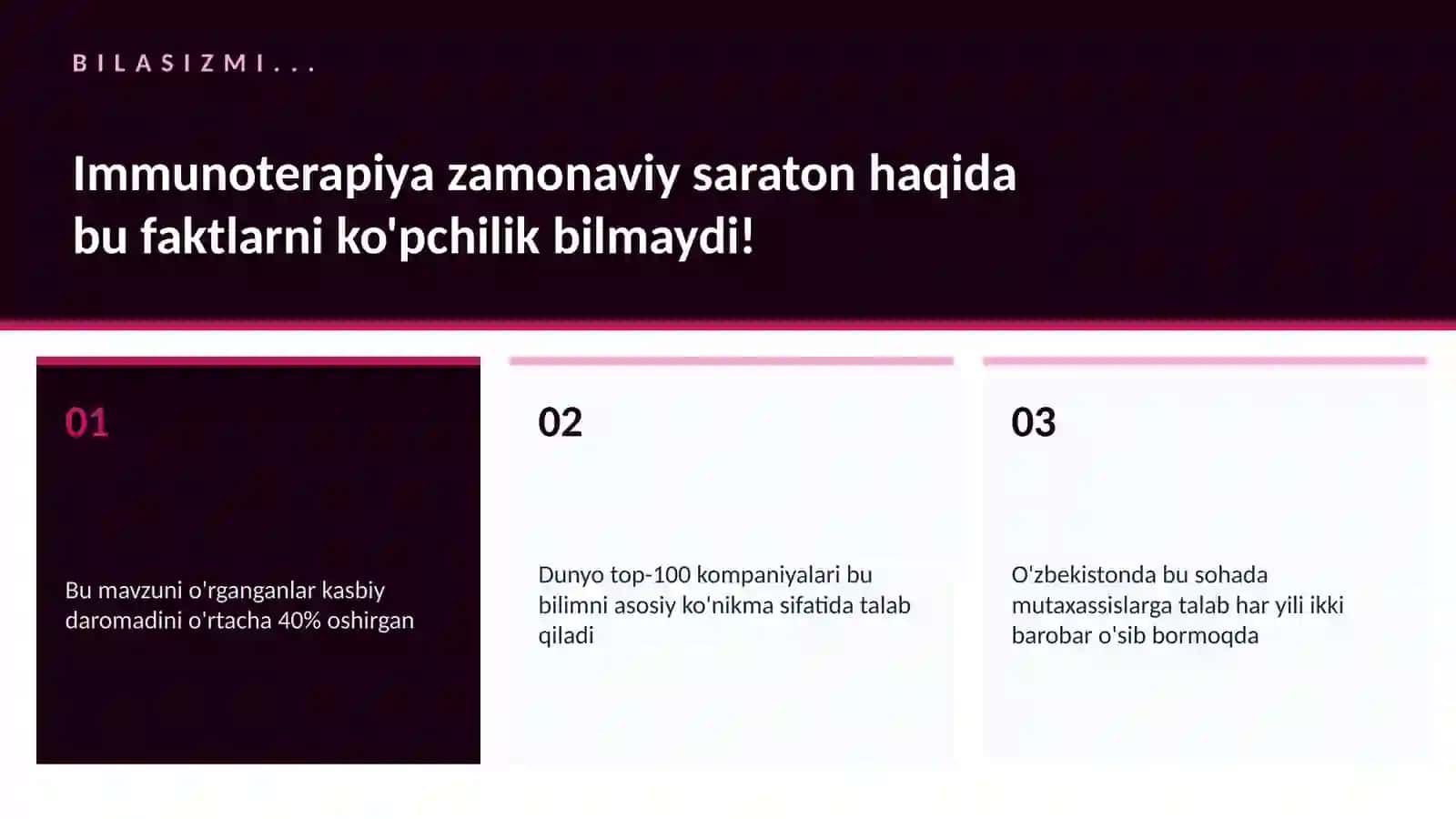 Immunoterapiya zamonaviy saraton 2