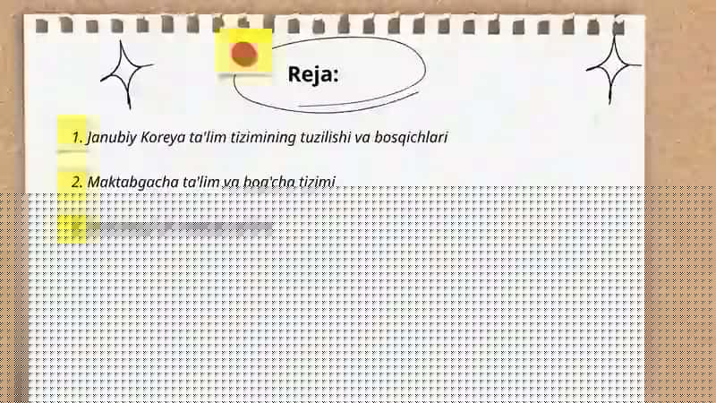Janubiy Koreya ta'lim tizimi 2
