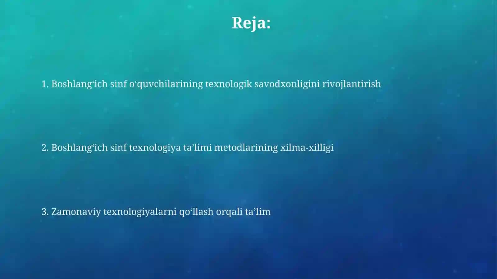 Boshlangʼich sinf texnalogiya fanining shakl va usullari 2