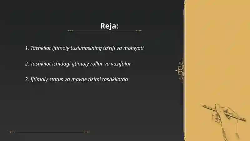 Tashkilot ijtimoiy tuzilma sifatida 2