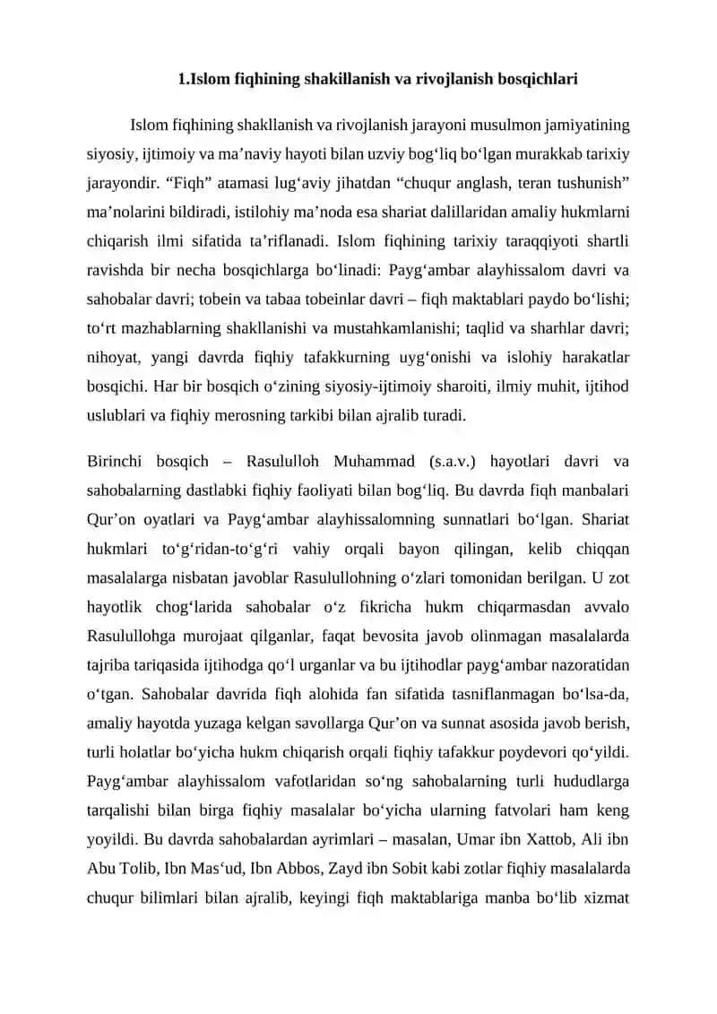 Islom fiqi maktablari 2