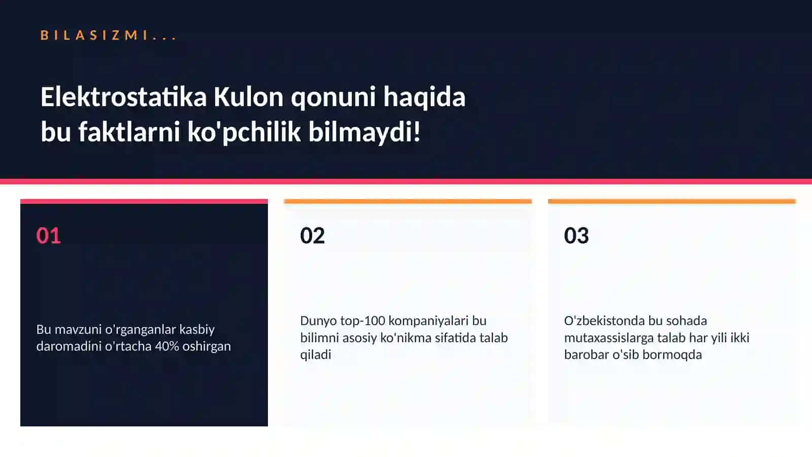 Elektrostatika Kulon qonuni 2