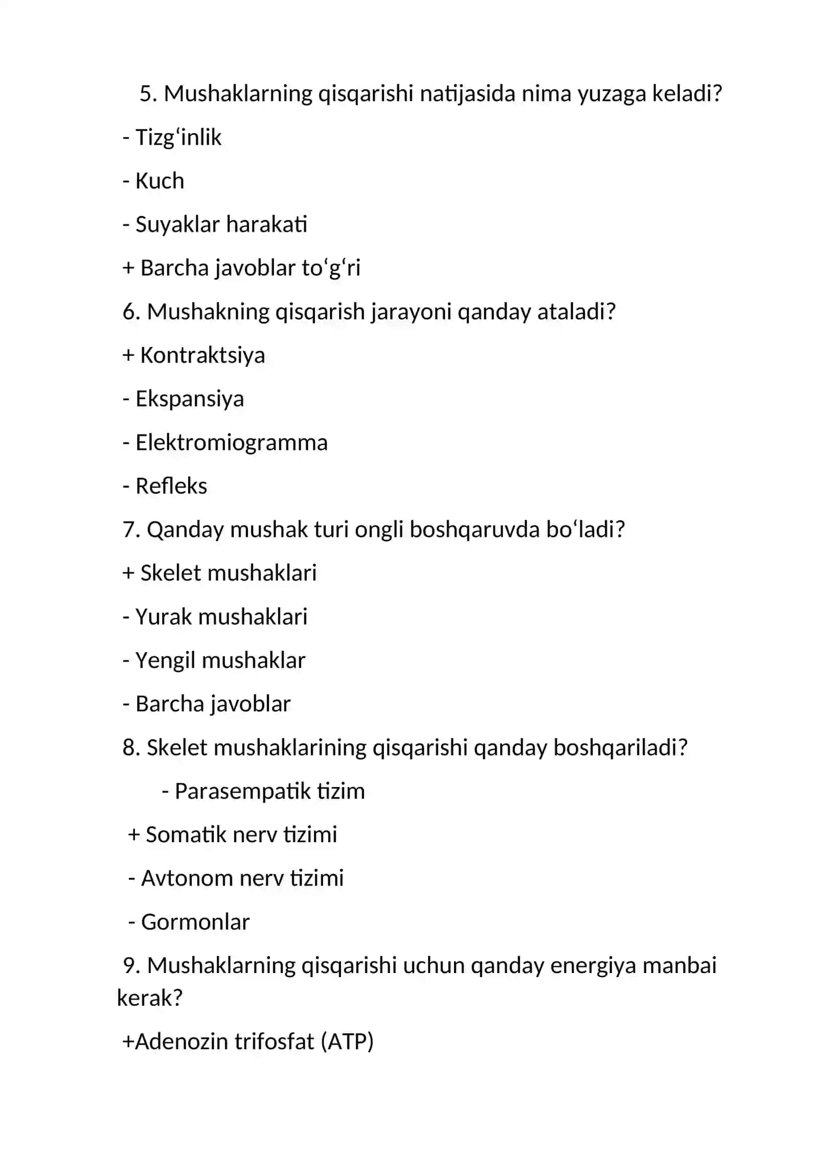 Muskullar fiziologiyasi 2