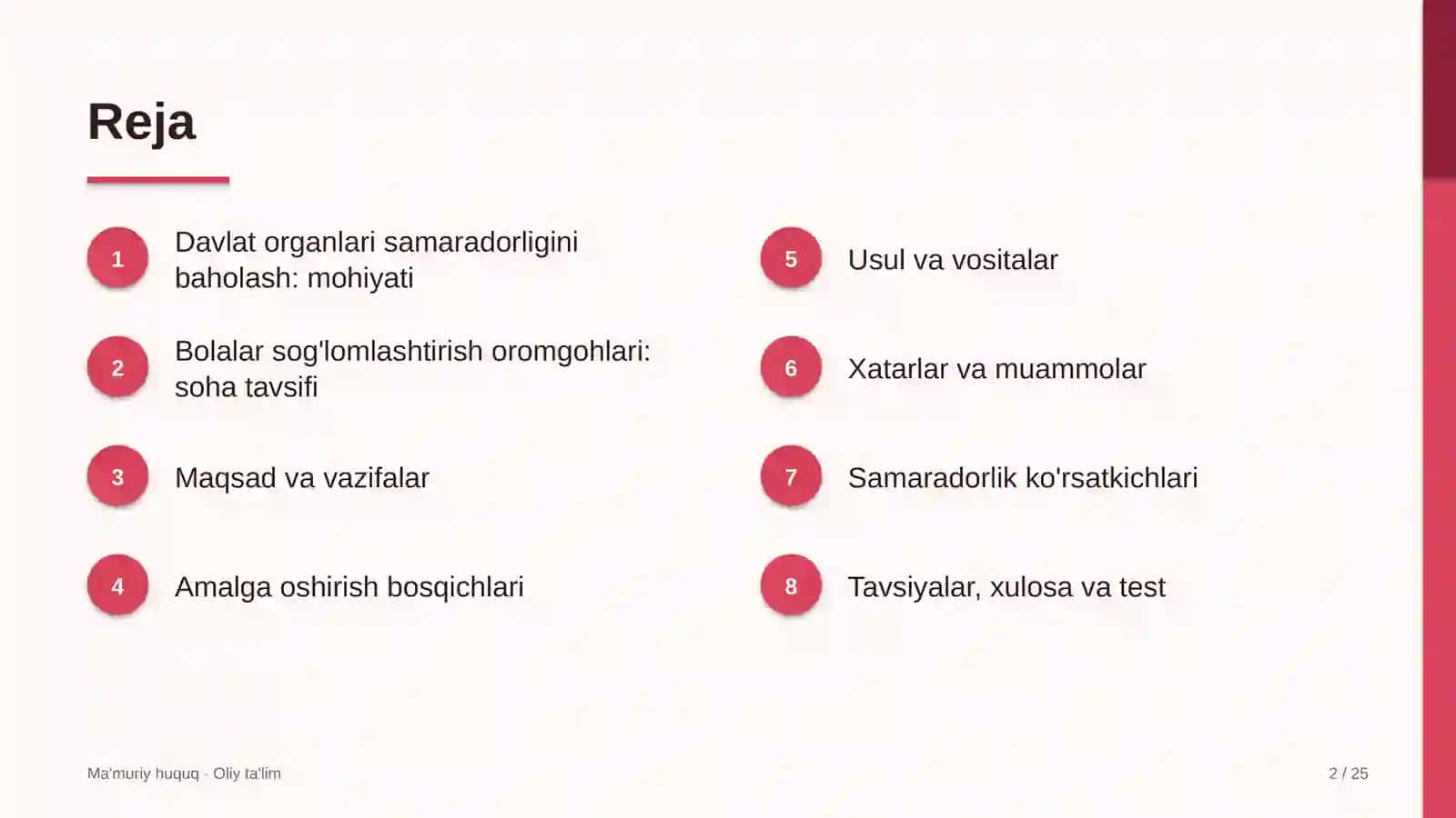 bolalar sog'lomlashtirish oromgohlarida davlat organlari faoliyati samaradorligini baholash 4624 2