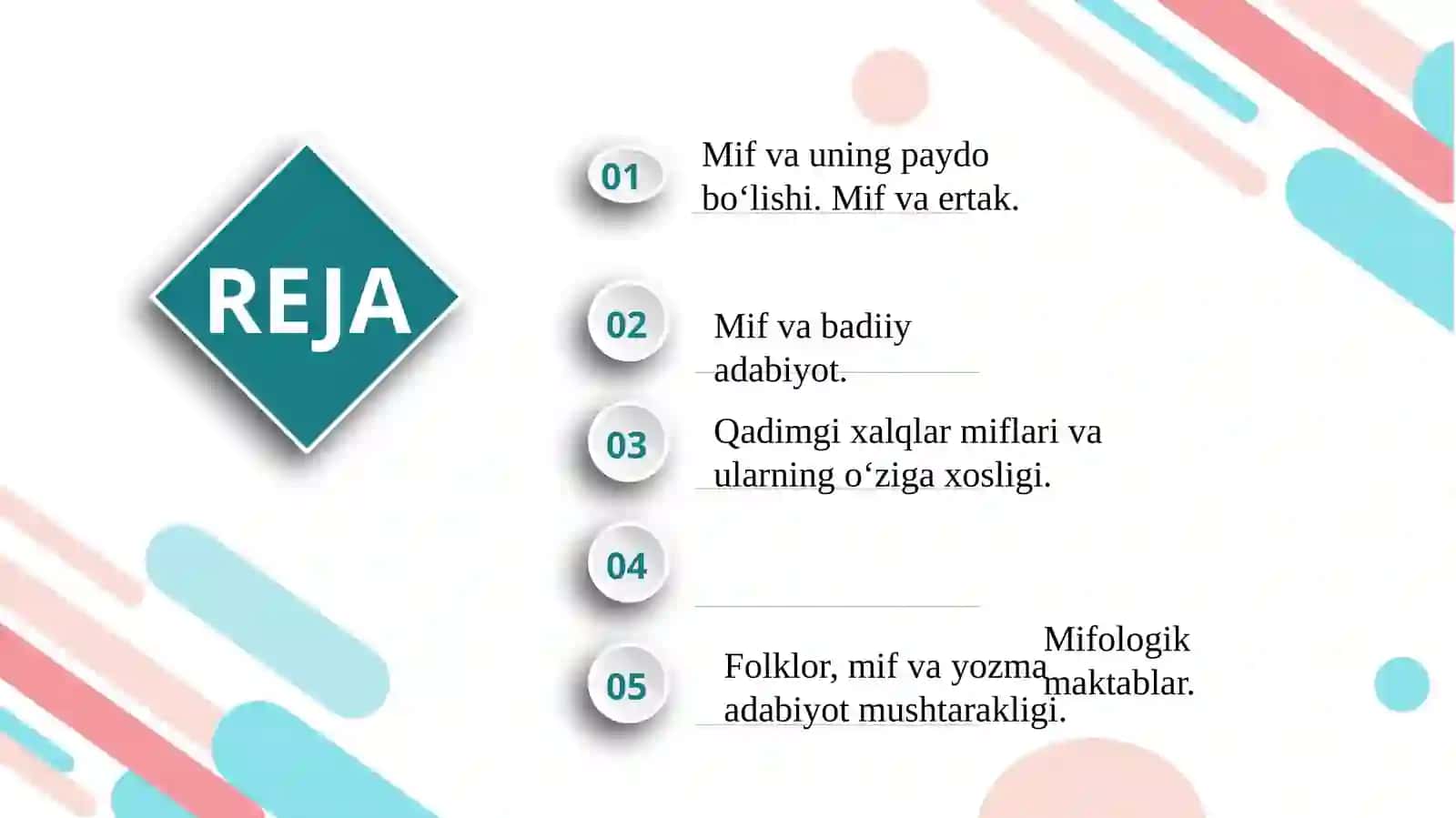 Mifologiya va badiiy adabiyot 2