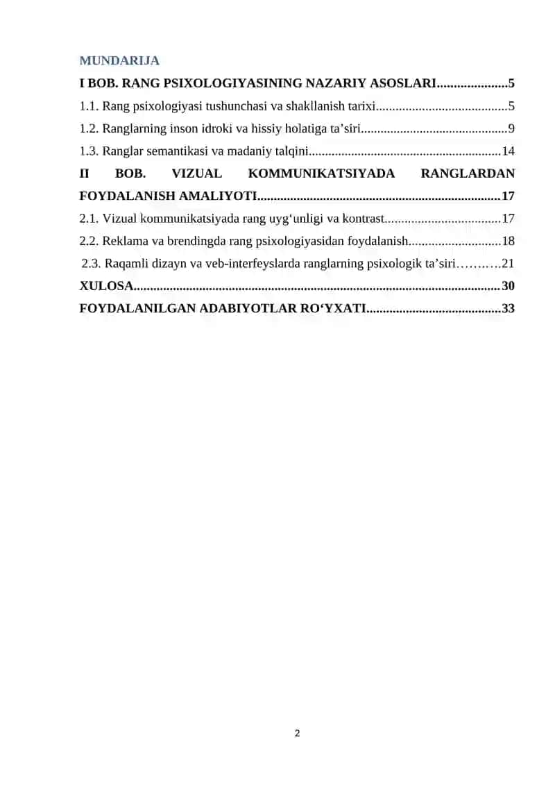 VIZUAL KOMMUNIKATSIYADA RANG PSIXOLOGIYASI 2