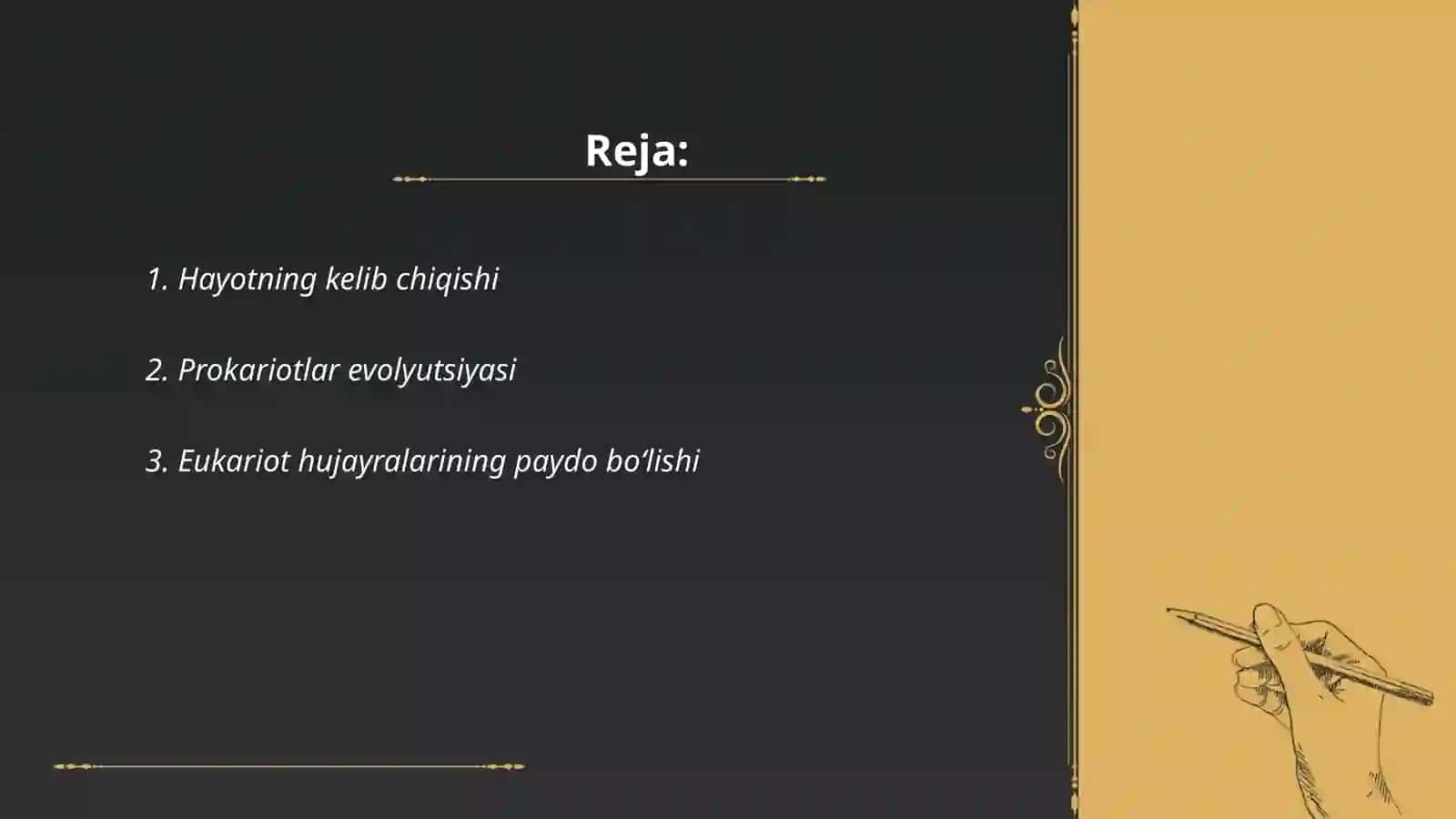 Hayotning kelib chiqishi 2
