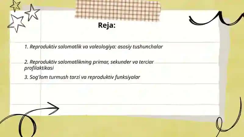 Reproduktiv salomatlikning valeologik tamoyillari 2