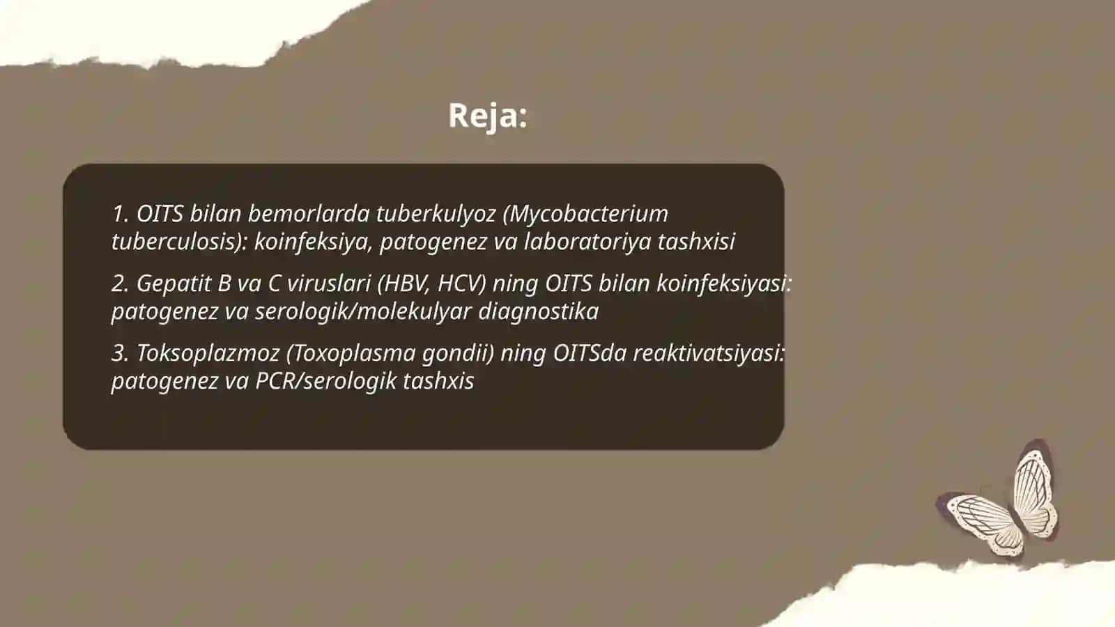 OITS kasalligining koinfeksiya qo'zg'atuvchilari, patogenezi va laboratoriya tashxisi 2