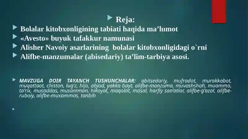 O`ZBEK BOLALAR KITOBXONLIGI TABIATI 2