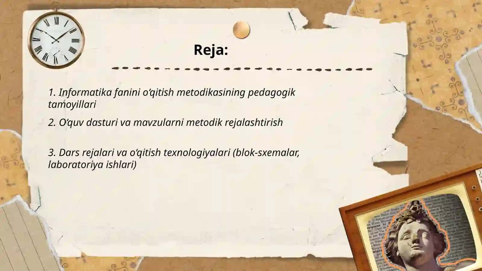 Informatika fanini o'qitish metodikasi 2