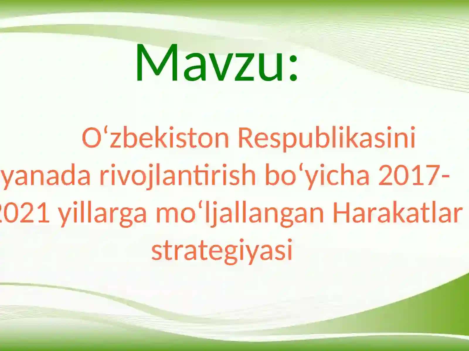 Harakatlar strategiyasi 2
