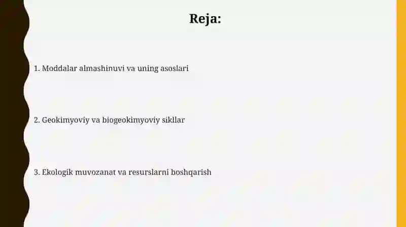 Moddalar almashinuvi va uning asoslari 2
