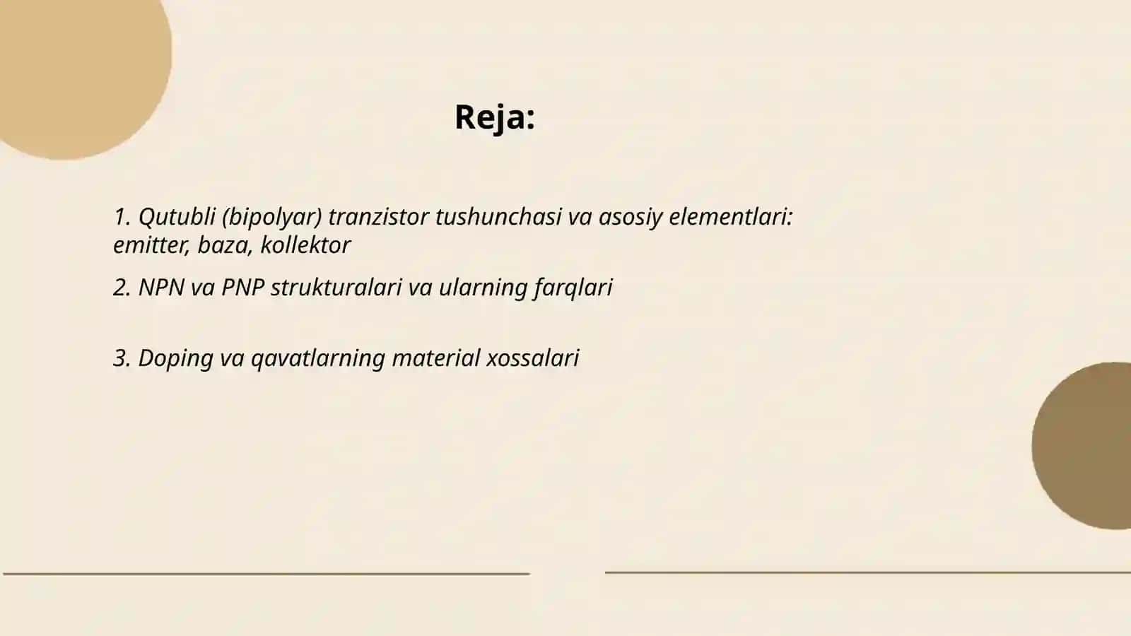 Qutubli tranzistorlar 2