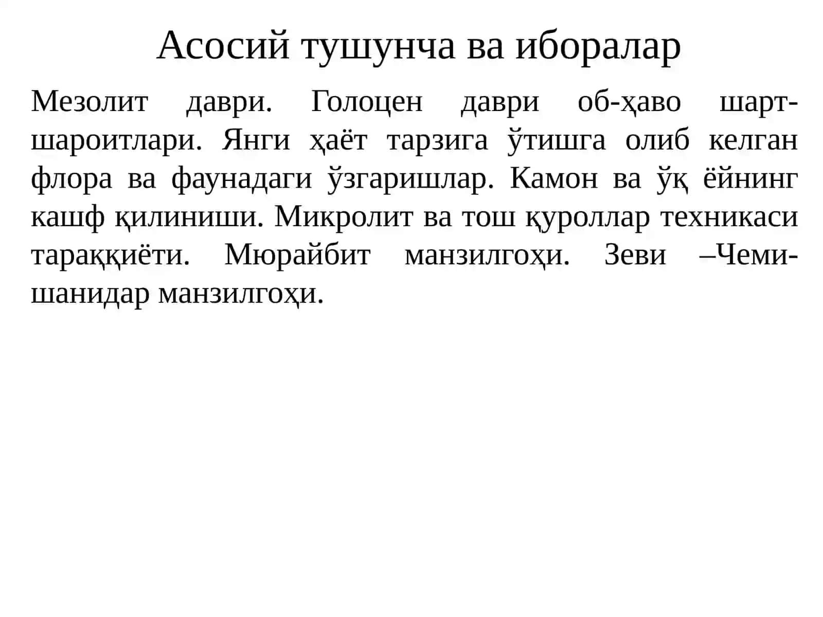 Европанинг мезолит даври археологияси 2
