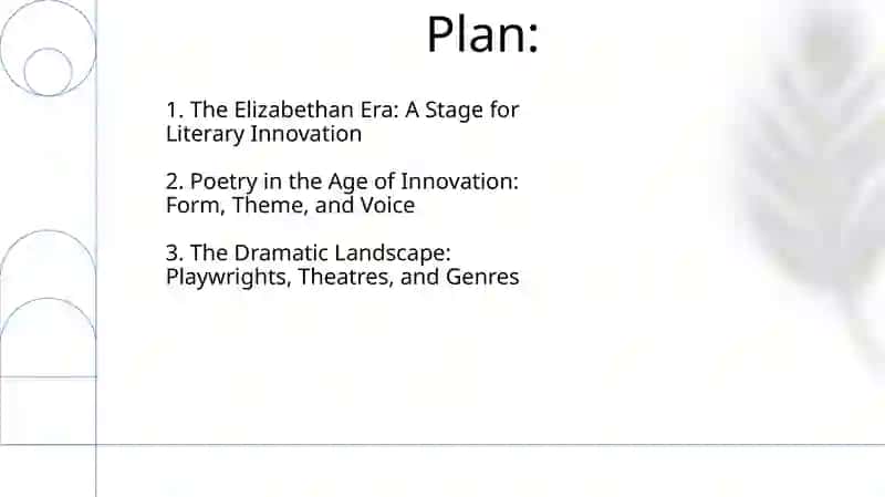 Elizabethan Era Literature 2