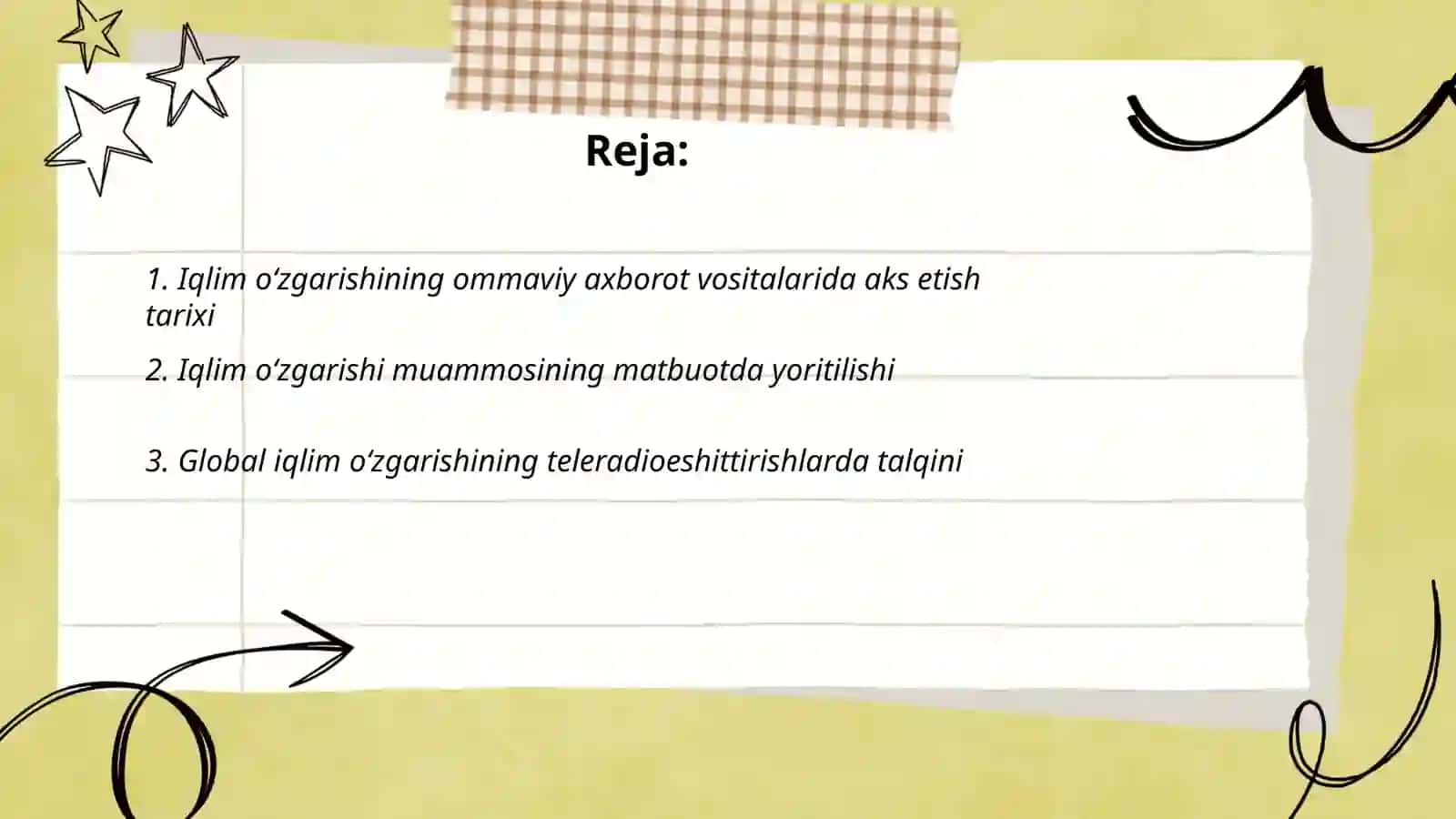 Global iqlim o‘zgarishining OAVda yoritilishi 2