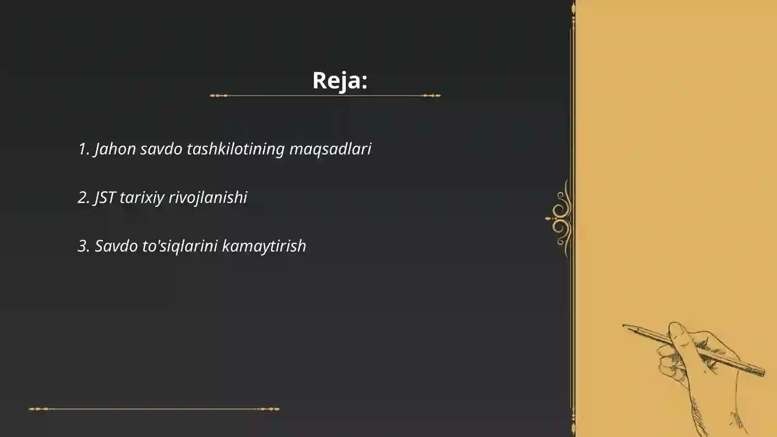 Jahon savdosini erkinlashtirishda umum jahon savdo tashkilotning roli 2