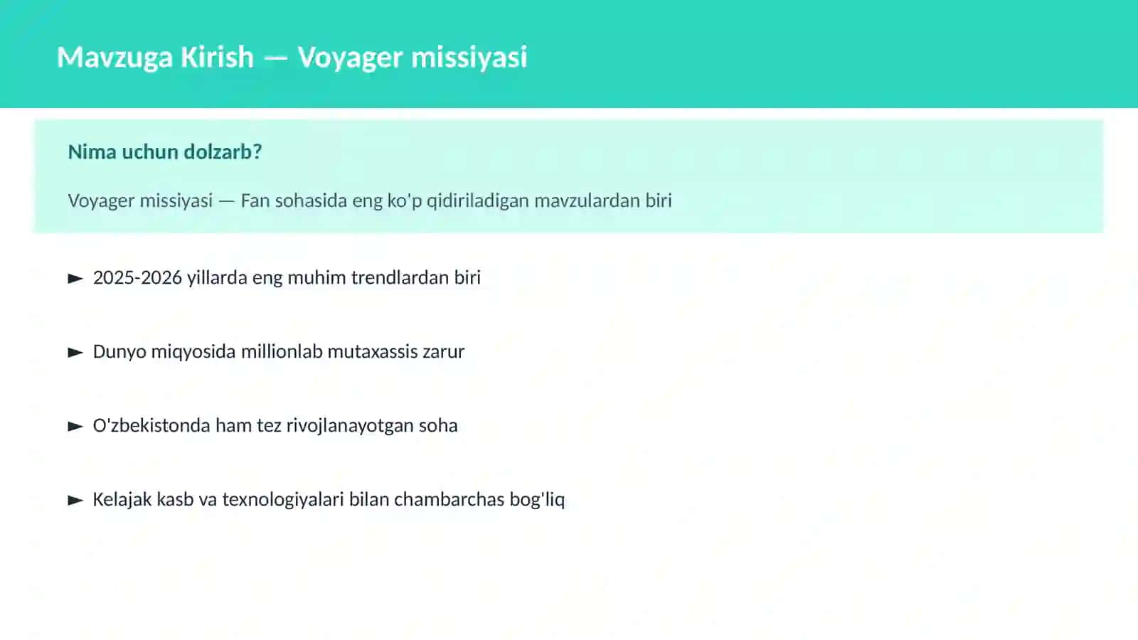 Voyager missiyasi 2