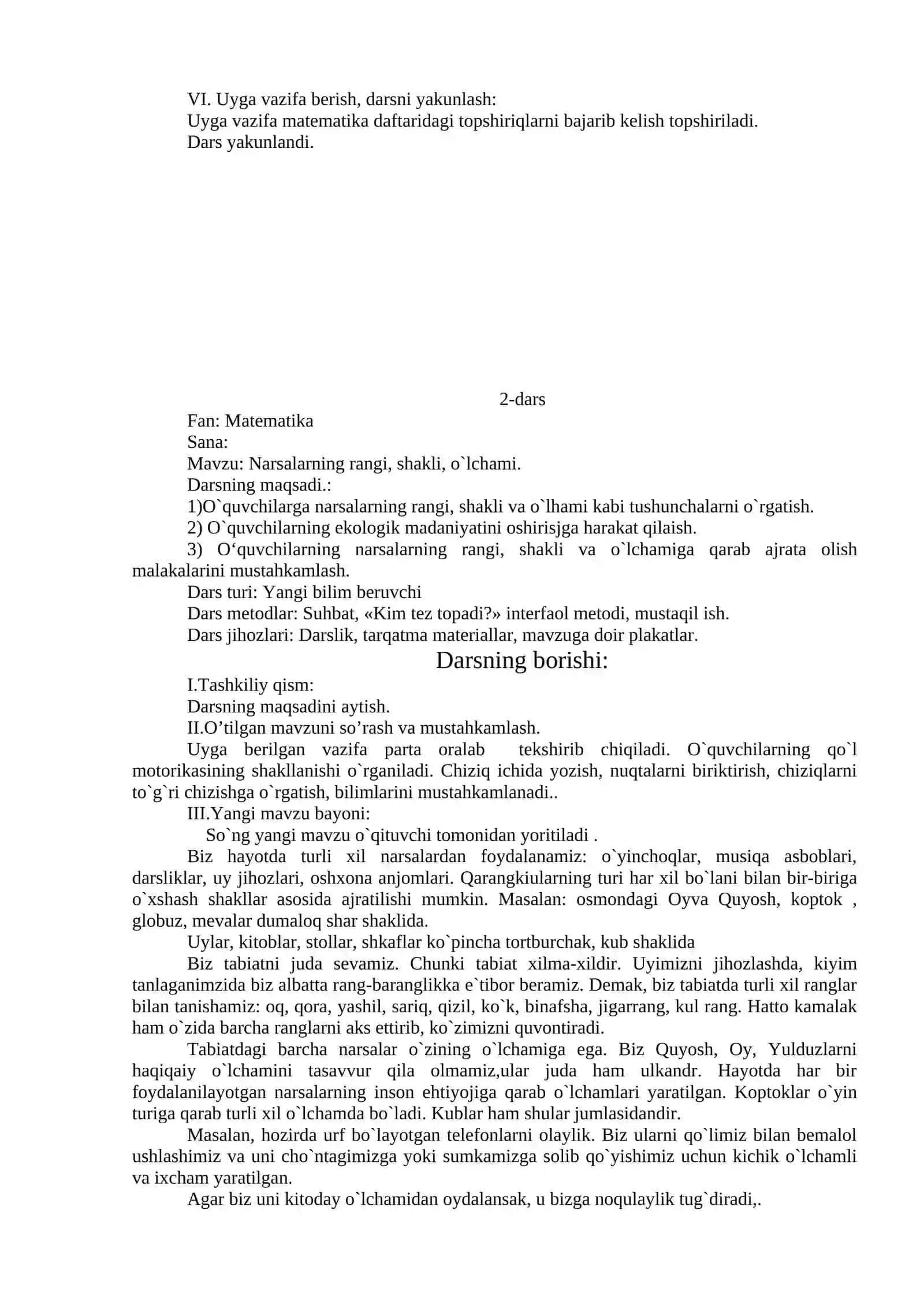 Dars Ishlanma Matematika 2