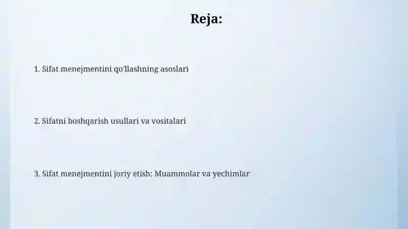 Sifat menejmentini qoʻllash 2