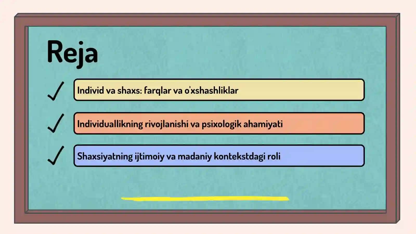 Individ va shaxs: farqlar va o'xshashliklar 2