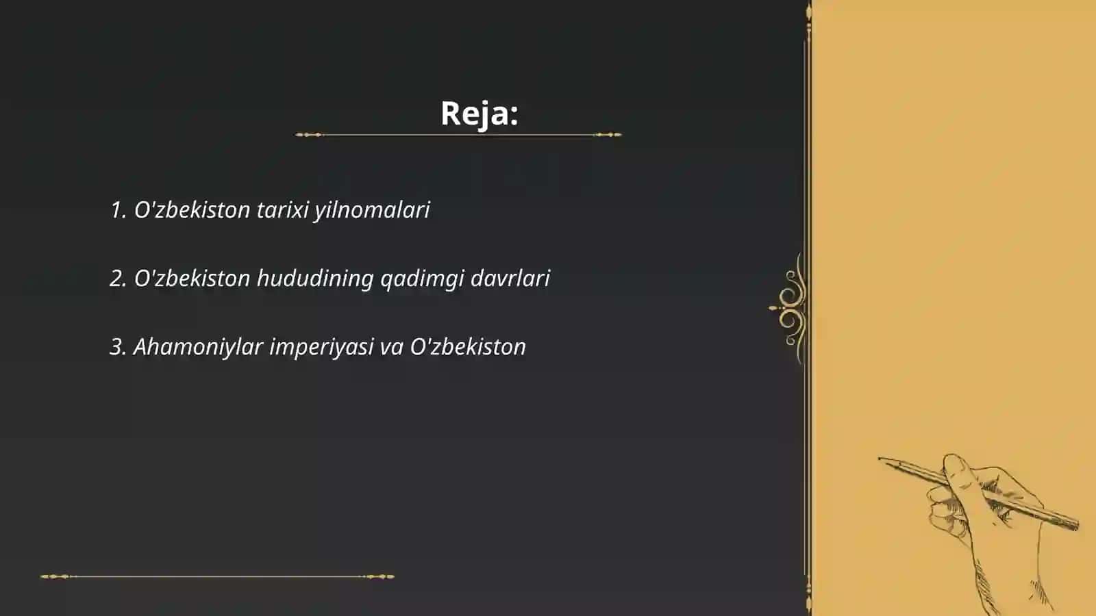 O'zbekiston tarixi yilnomalari 2