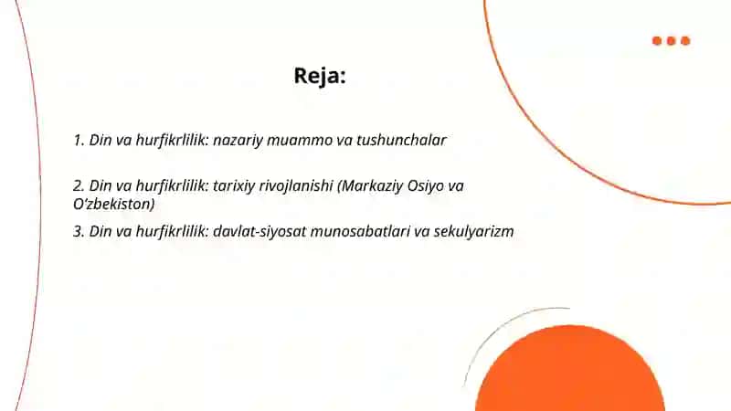Din va Hurfikirlilik 2