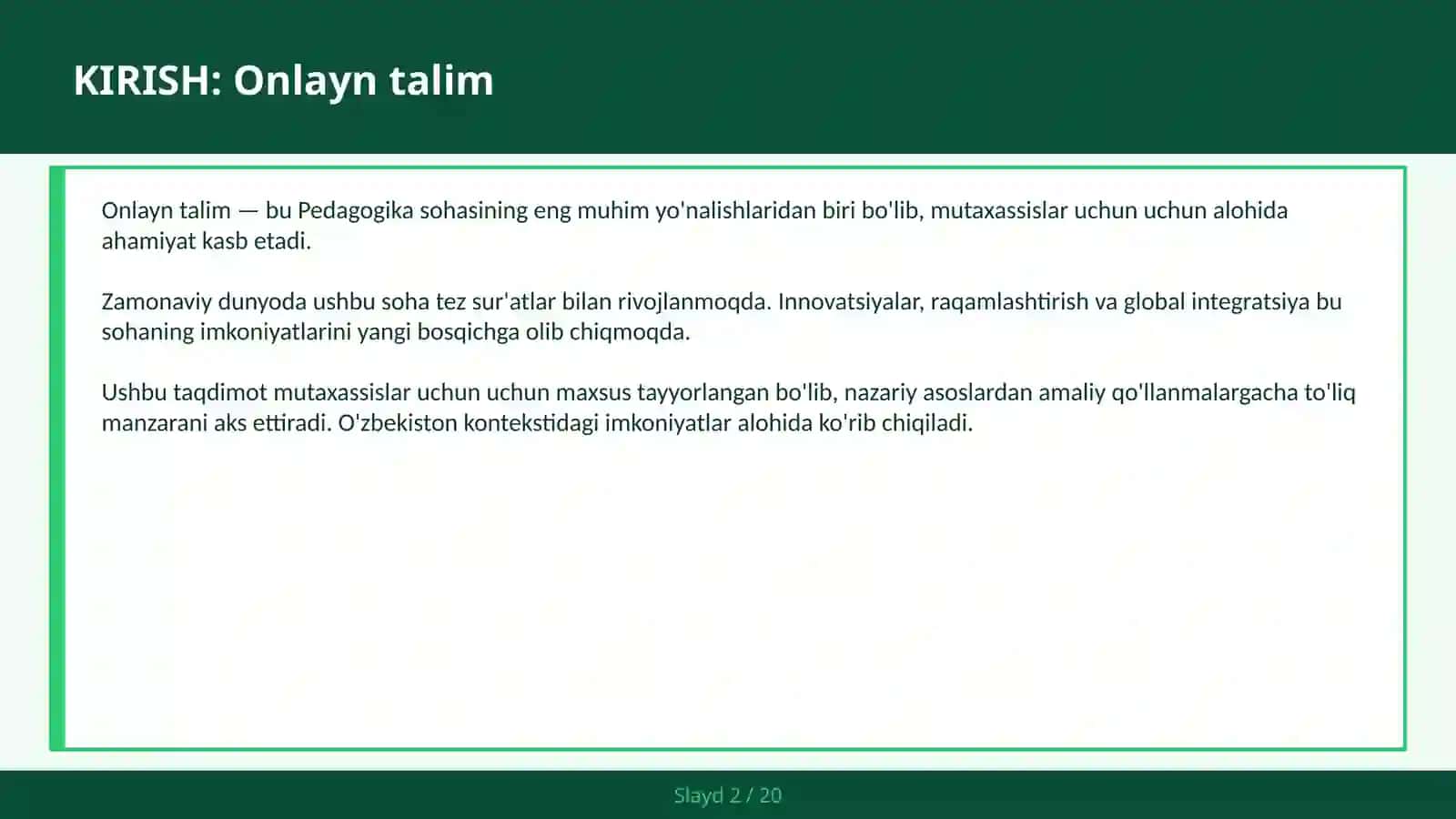 Onlayn talim 2