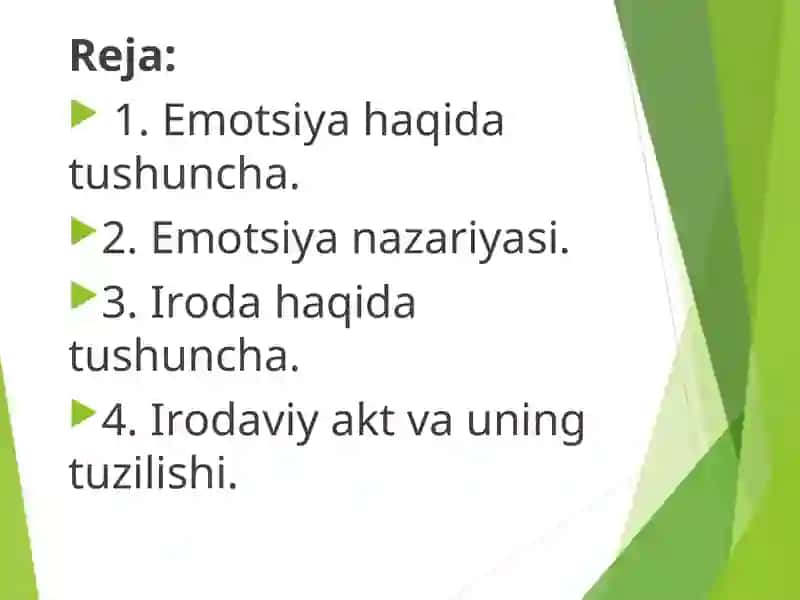 SHAXSNING HISSIY VA IRODAVIY SOHASI. 2