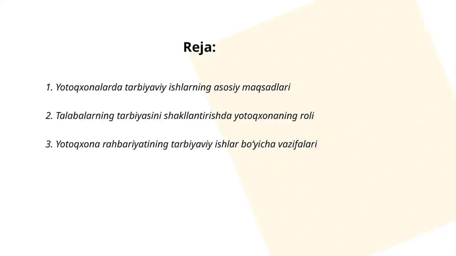 Yotoqxonalarda Tarbiyaviy Ishlar 2
