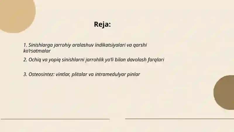 Sinishlarni jarroxlik yo'li bilan davolash 2