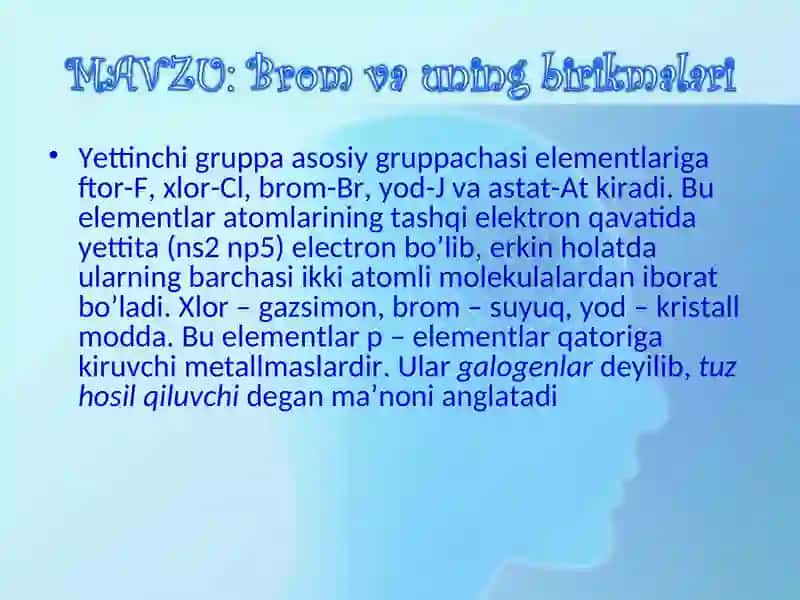 Brom va uning birikmalari 2